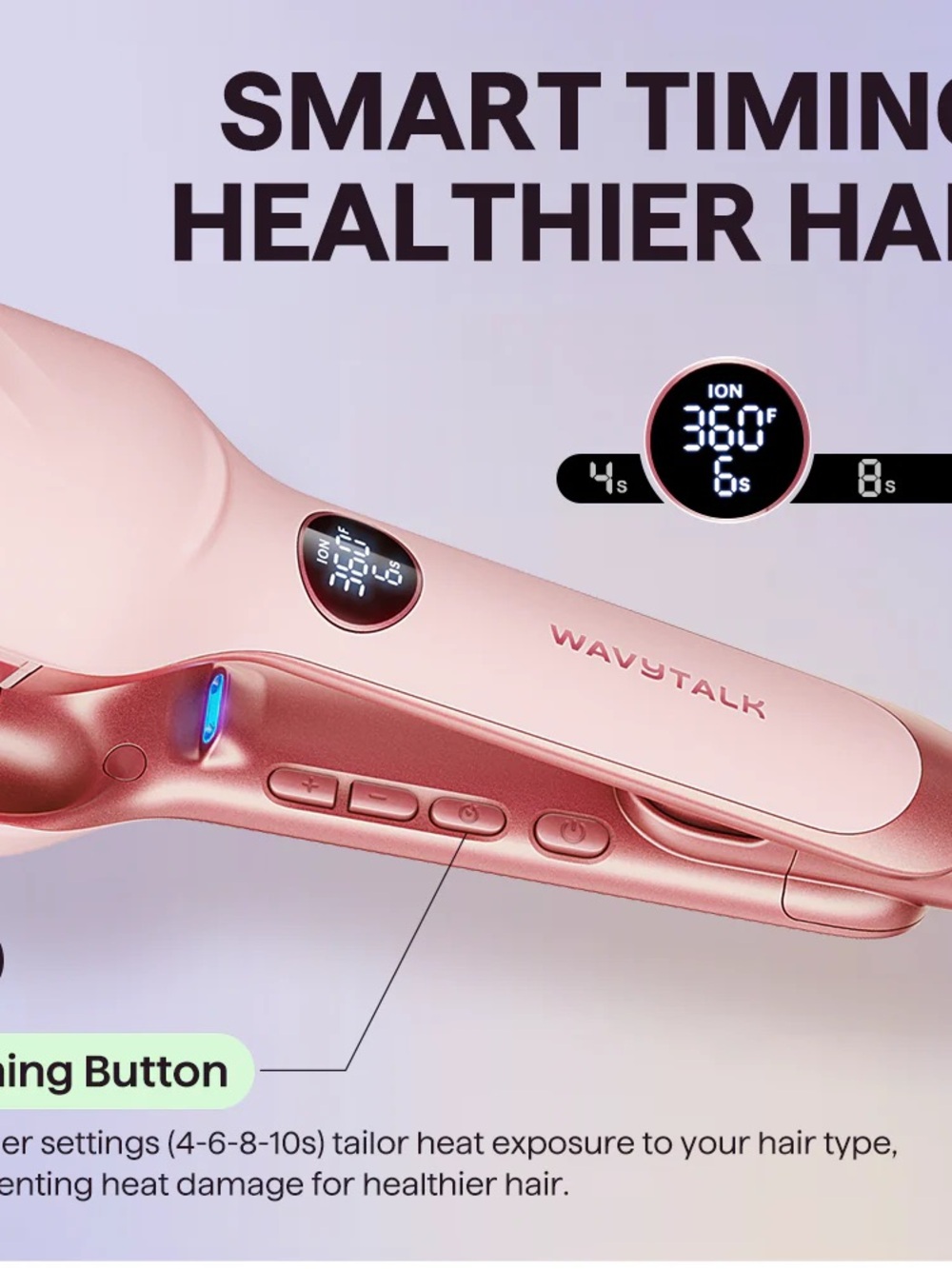WAVYTALK Power Wave Hair Crimping Iron - Purple - Picture 7 of 14